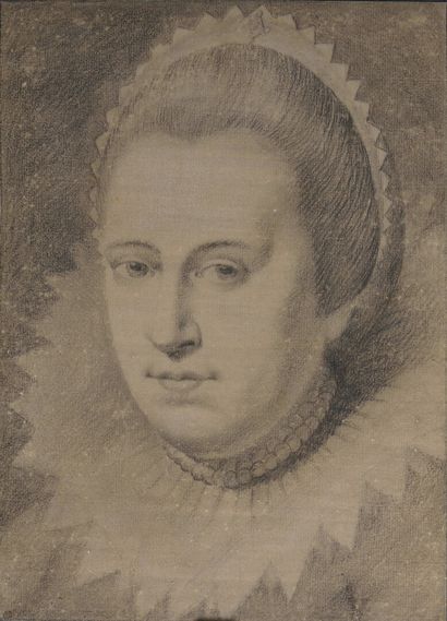 null École FRANCAISE du XVIIIe siècle

Portrait de femme à la collerette, d'après...