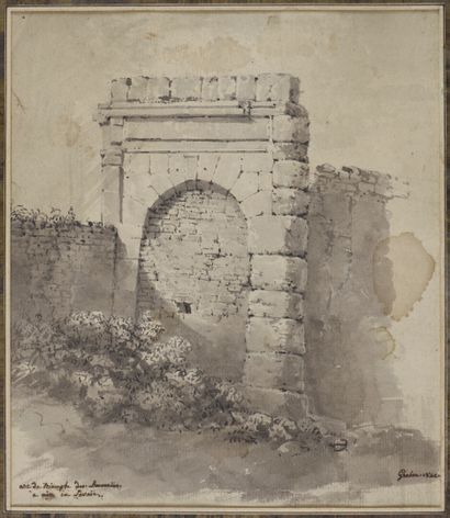 null Jean Michel GROBON (1770-1853)

Ruine d'un Arc de triomphe en Savoie

Dessin...
