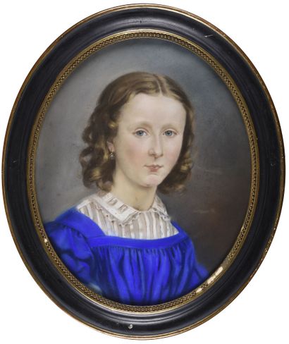null Ecole FRANCAISE du XIXème siècle

Portrait de jeune fille à la robe bleue

Pastel

H....