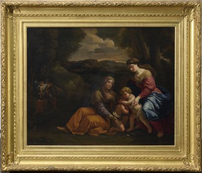 null Pierre de SEVE (Moulins 1631 ou 1628 - Paris 1695)

Vierge à l'Enfant avec sainte...