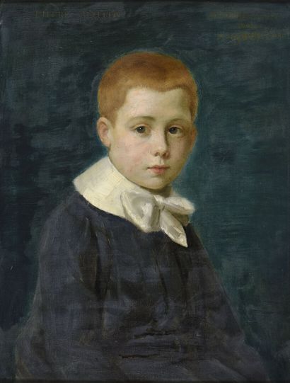 null Auguste de LA BRÉLY (1838-1906)

Portrait de Pierre Bellefin, à l'âge de 7 ans

Huile...