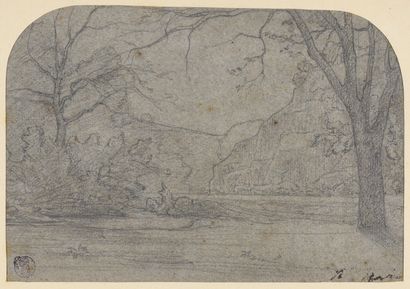 null François-Auguste Ravier (1814-1895)

Paysage à la rivière, à Crémieu.

 Dessin...