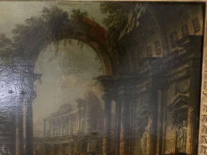 null Pierre Antoine DEMACHY (1723 - 1807)

Personnages sous les arcades d'un palais...