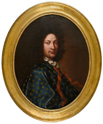 null École FRANCAISE vers 1700

Portrait d'homme en manteau brodé

Toile ovale 

H....