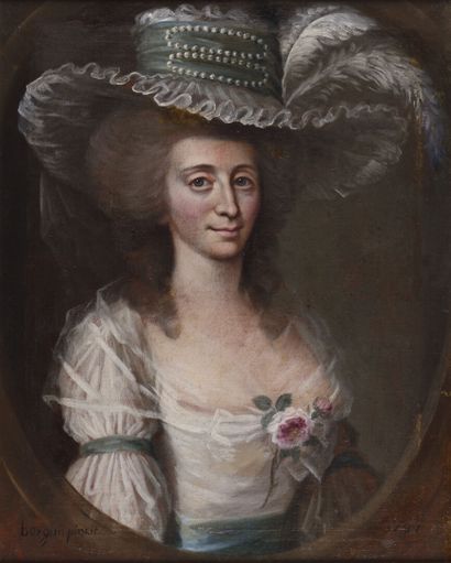 null C. J BORGNIS (Craveggia ?1728 ? après 1783)

Portrait de femme au chapeau à...