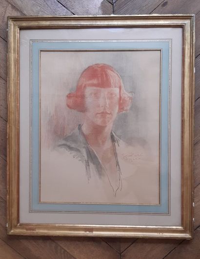 null Thomas Gilbert WHITE (1877-1939)

Portrait de femme

Sanguine et craie, signée...