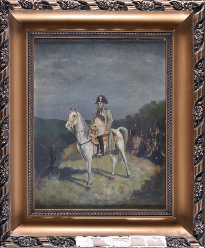 null Ecole FRANCAISE du XIXème siècle

Portrait de Napoléon Ier à cheval

Huile sur...