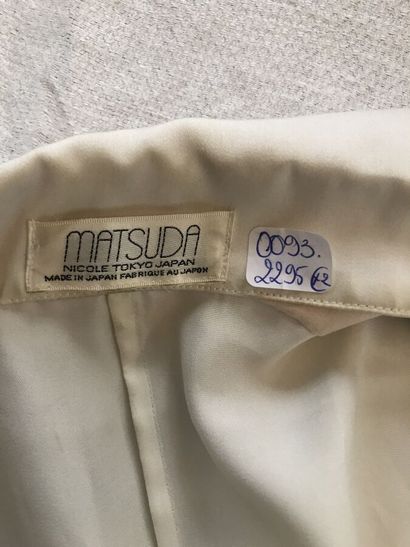 null MATSUDA NICOLE Tokyo n°3M5525-L

Ensemble comprenant une blouse veste en satin...