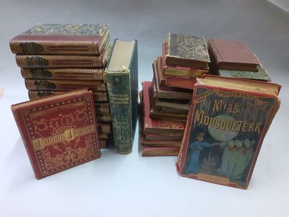 null Lot de livres reliés XVIIIe et XIXe siècle : littérature, livres de prix, Hugo...