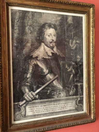 null D'après Antoine van Dyck (1616 - 1657), gravé par Paulus Pontius, portrait de...
