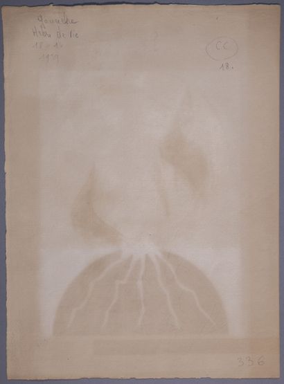  Léopold SURVAGE (1879-1968) 
L'arbre de vie, 1939 
Gouache sur papier, signée et...