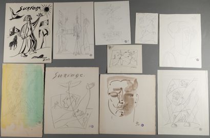 null Léopold SURVAGE (1879-1968)

Feuilles d'étude

Important ensemble de dix dessins...