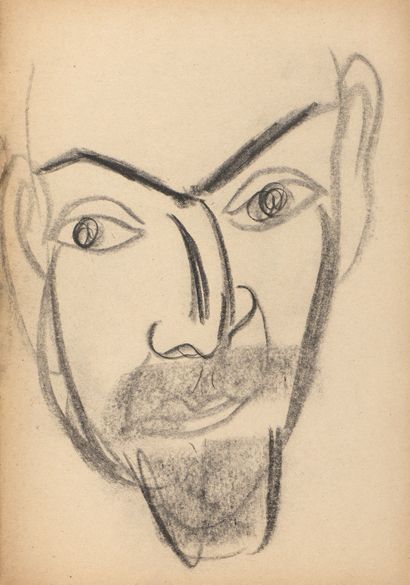  Jean-Michel ATLAN (1913-1960) 
Portraits, vers 1942 
Rare cahier de dessins contenant...