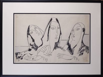 null Léopold SURVAGE (1879-1968)

Les trois femmes

Plume et encre noire, monogrammée...