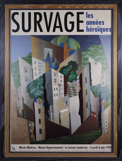  [Exposition] Affiche de l'exposition monographique dédiée à Survage à Troyes en...