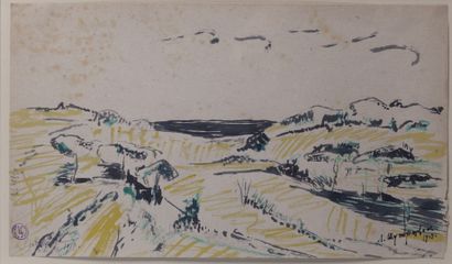 null Léopold SURVAGE (1879-1968)

Paysage

Plume et encres noire, verte et jaune,...