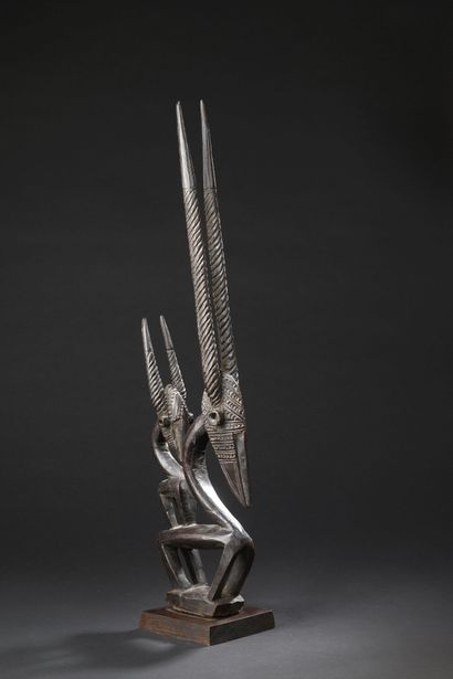 null Cimier Ci Wara, Bambara, Mali

Bois

H. 56,5 cm



Cimier zoomorphe. L'antilope,...