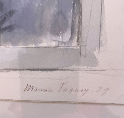 null Maurice TAQUOY (1878-1952)

Nu à la fenêtre, 1929

Gouache sur papier.

Signé...