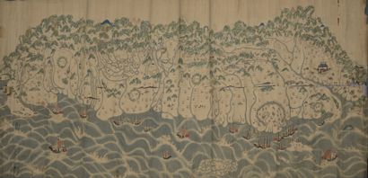 CHINE, XVIIIe siècle 

Cartographie manuscrite...