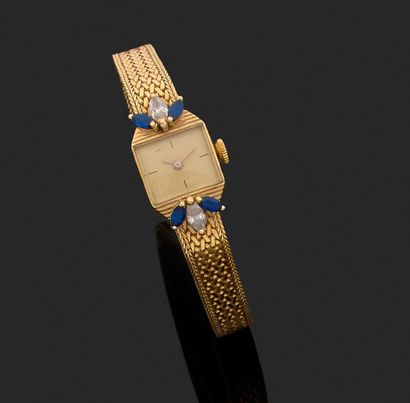 Ladies' wristwatch in 18K yellow gold (750...