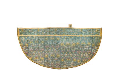 null Mantle in a lampas, Louis XV period.

Polychrome silk lampas decorated with...