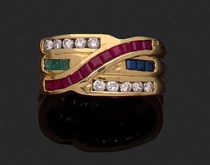 Ring in 18K yellow gold (750 thousandths)...