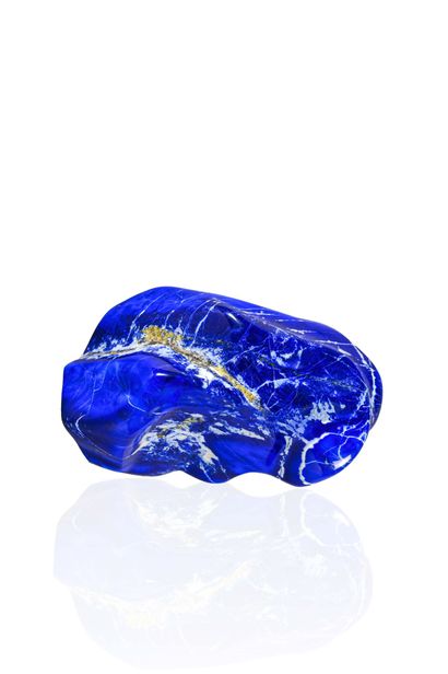 null TRES BEAU LAPIS LAZULI POLI AFGHANISTAN (12cm)