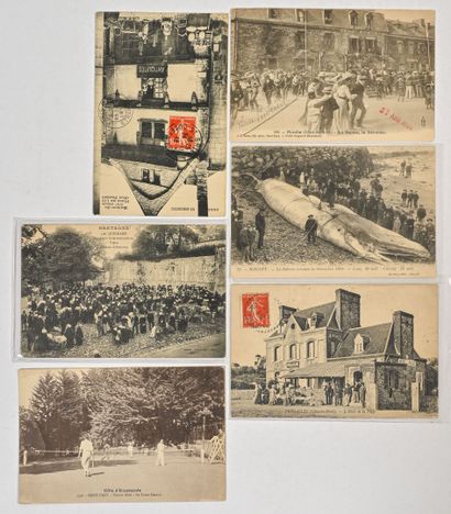 null Cartes postales des départements des Côtes d'Armor (142 cartes), du Morbihan...