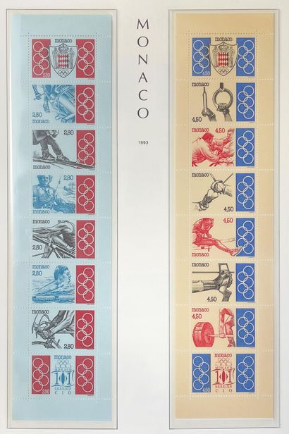 MONACO : Collection de timbres-poste des...