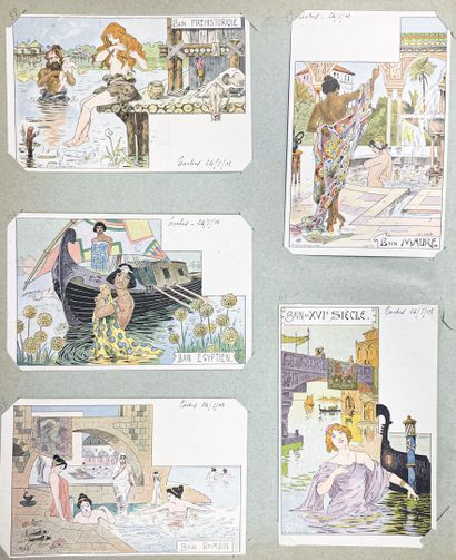 null Collection de cartes postales anciennes sur la France entière présentée dans...