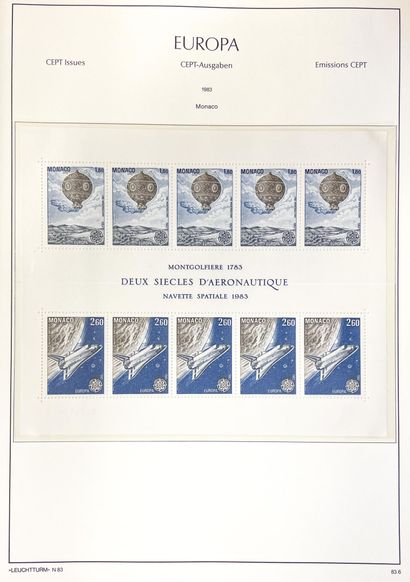 Collection de timbre-poste d'EUROPA de 1970...