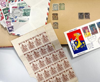 null VIETNAM - Ensembles de timbres 

Trois épreuves de Luxe de 1952 de la Poste...