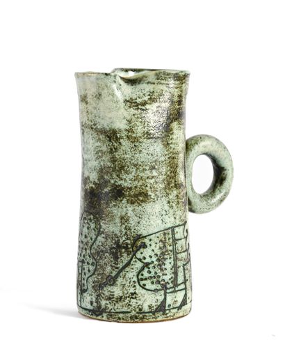 null Jacques BLIN (1920 - 1995).

Work of the years 1960.

Pitcher decorated with...