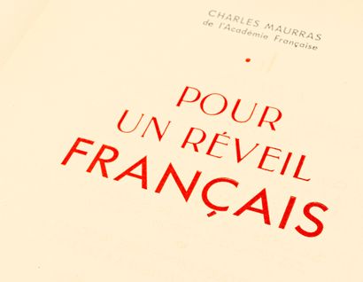 null Maurras, Charles de l'Académie française. Pour un réveil français. S. l., «...