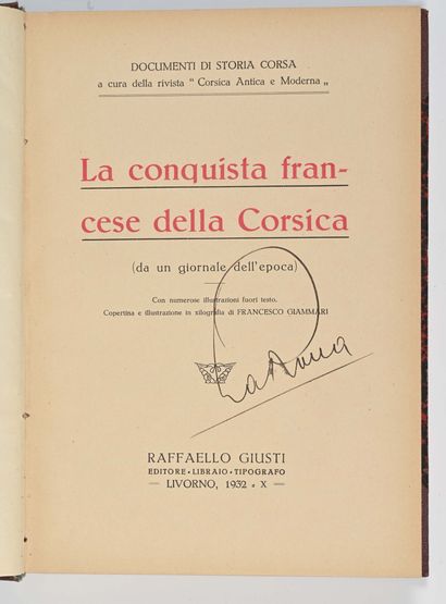 null Guerri, Francesco.

La conquista francese della Corsica, da un giornale dell'epoca....