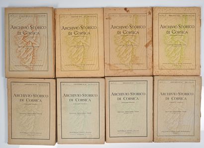 null Archivio storico di Corsica. 

Sous la direction de Gioacchino Volpe. 1925-1943....