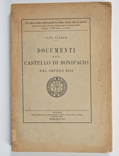 null Vitale, Vito. 

Documenti sul castello di Bonifacio nel secolo XIII. 

Genova...