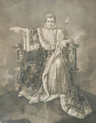 D'après J.L DAVID (1748-1825) 
Bonaparte...
