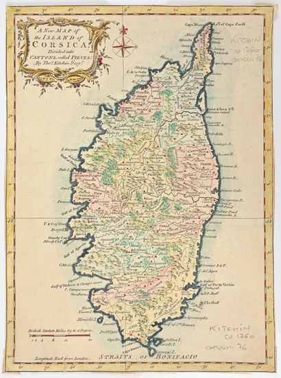 Kitchin, Thomas. 
A new map of the island...