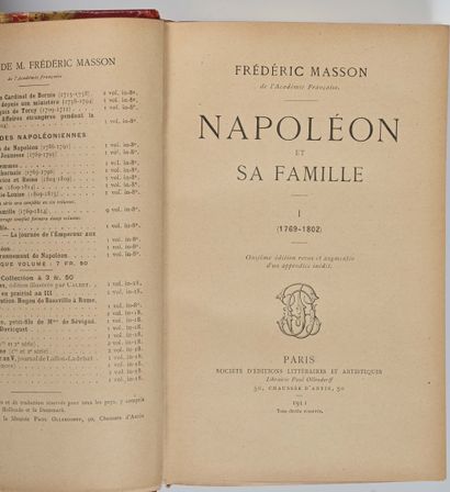 null [Empire] MASSON, Frédéric.

Ensemble de 24 volumes d'une même collection sur...
