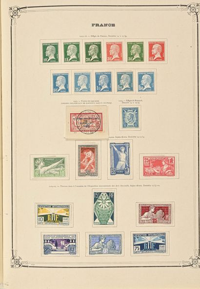 null Timbres d'Europe des origines à 1939 dans deux albums anciens Yvert & Tellier...