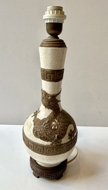CHINE, Nankin - vers 1900 
Vase balustre...