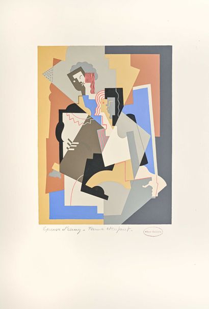 null Albert GLEIZES (1881-1953)

Composition avec deux figures planes, 1927/1929

Pochoir...