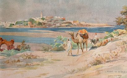 null E. Louis LESSIEUX (1848-1925)

Rabat vue de Salé 

Gravure en couleur 

H. 19...