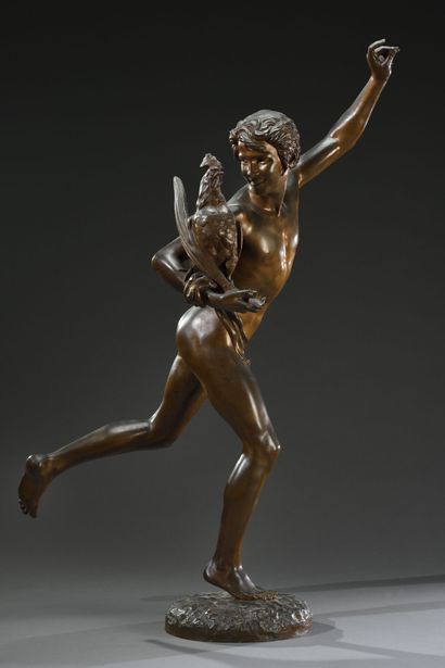 null Alexandre FALGUIERE (1831-1900)

Le vainqueur au combat de coq

Épreuve en bronze...