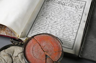 null MARIE-THÉRÈSE D'AUTRICHE (1717-1780). Manuscrit signé, calligraphié sur vélin....