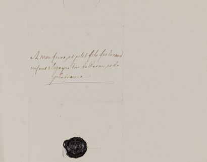 null LOUIS XV (1710-1774). Lettre autographe signée à son petit-fils, Ferdinand 1er...