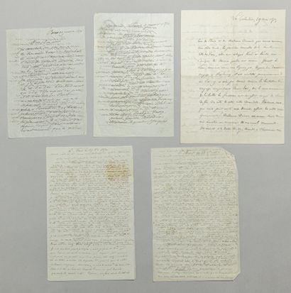 BALLONS MONTÉS ET GUERRE DE 1870. 4 documents....