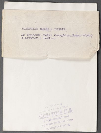 null Agence WIDE WORLD PHOTOS

Joséphine Baker à Berlin, vers 1925

Tirage argentique...