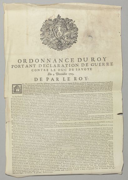 null AFFICHES. 4 affiches du XVIIIe.

									

Édit du Roy qui prononce des peines...
